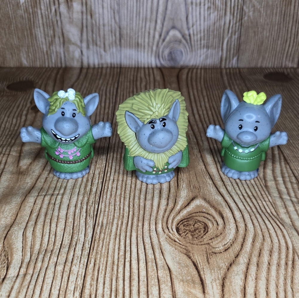 2022 Little People Rock Trolls Set Of‎ 3